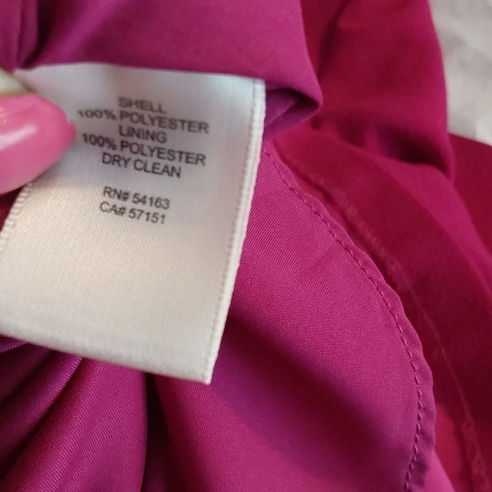 Eliza J |Womens Fuschia Bright Pink Midi Dress Flare Sleeves Fun & Flirty Sz.4 - Picture 9 of 9